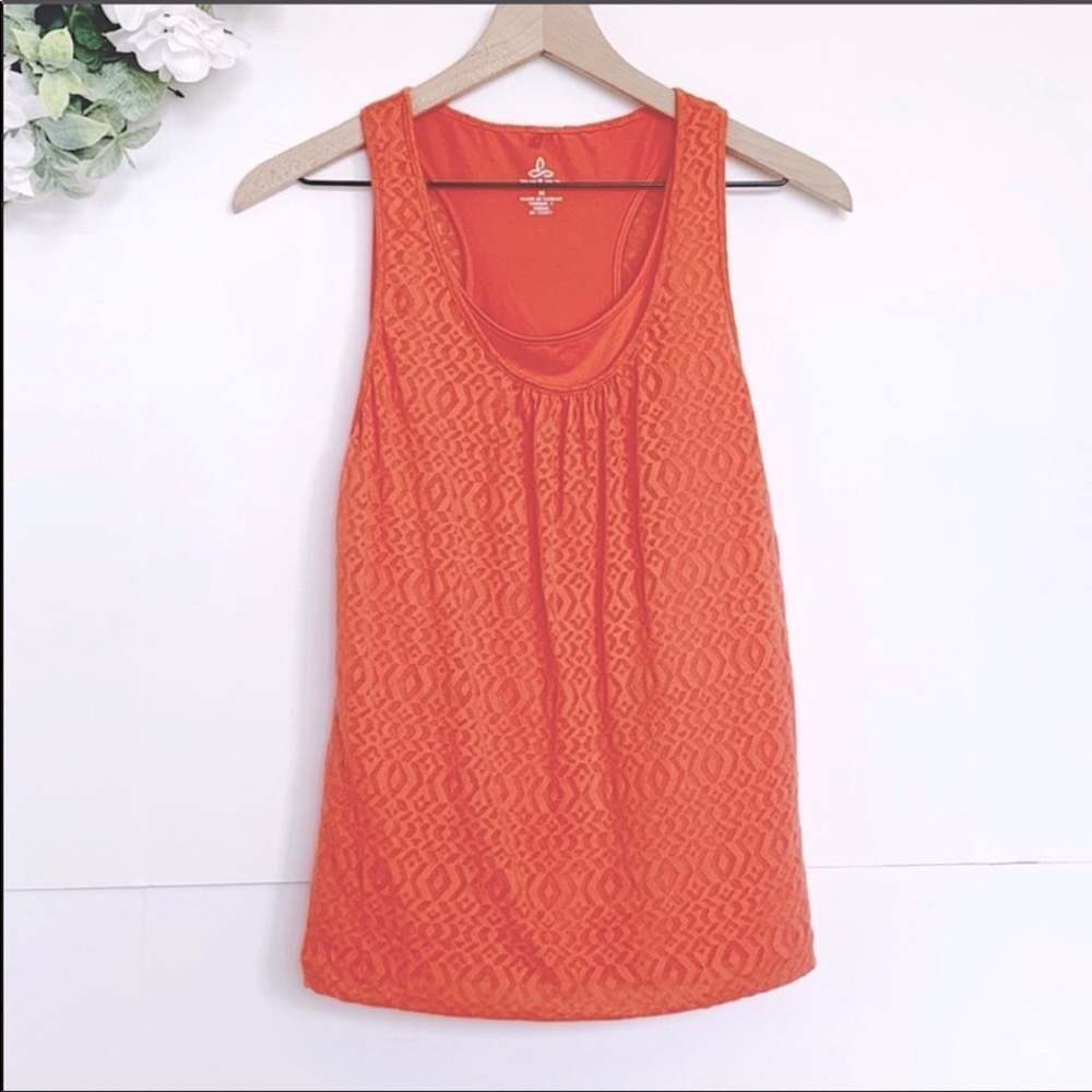 🦄 Prana Melon Double Layered Mika Racerback Tank Top